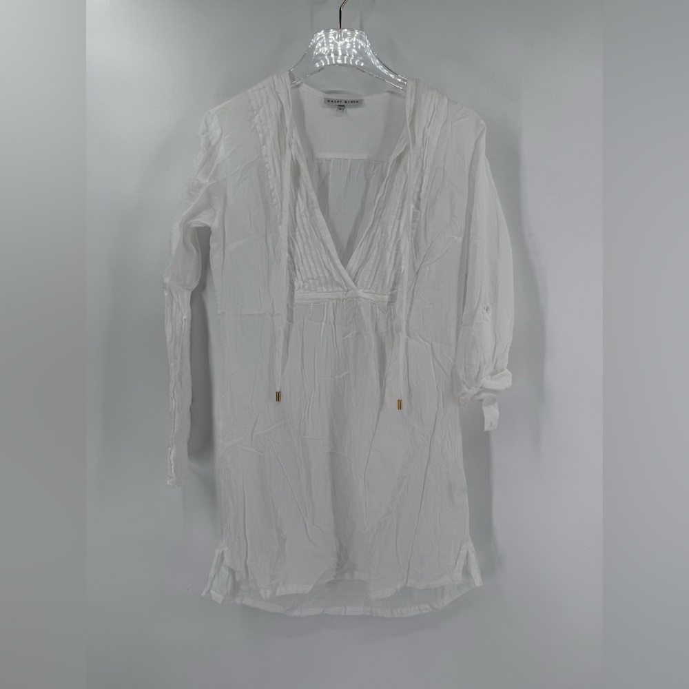 heidi klein white swim cover up size 1 -‎ small